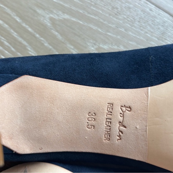 Boden Blue and Cream Flats with Suede Finish - Picture 5 of 5